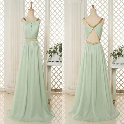 Open Back Bridesmaid Dress with a R..