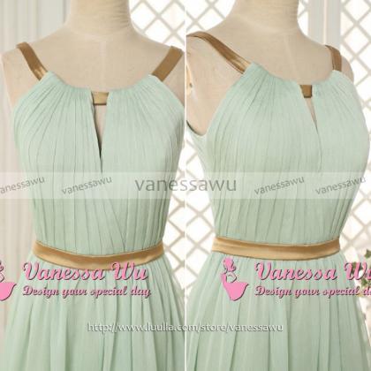 Open Back Bridesmaid Dress with a R..