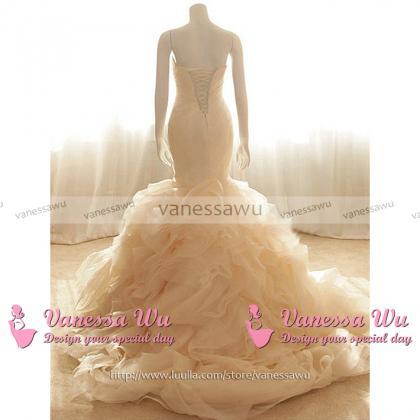 Strapless Sweetheart Ruched Mermaid..