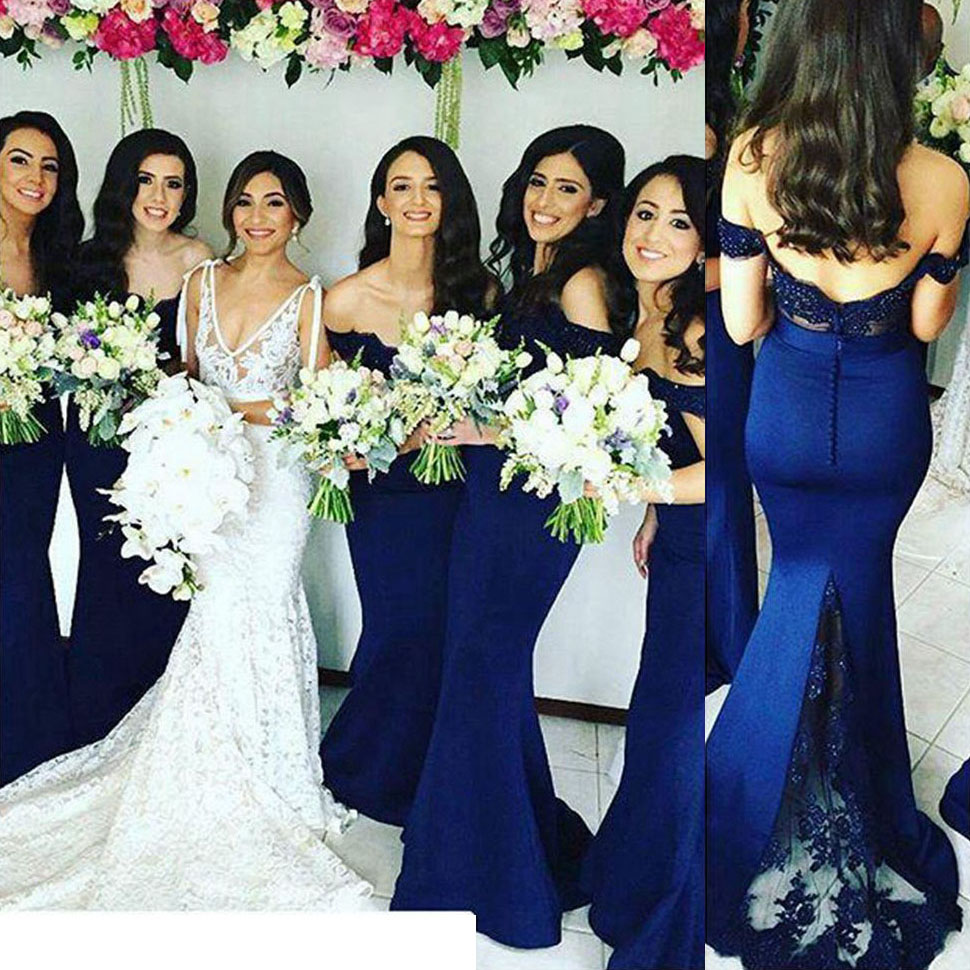 Off The Shoulder Lace Bridesmaid Dress With Low Back Y Mermaid Off The Shoulder Lace Bridesmaid Dress With Low Back Y Mermaid Long Dresses 01012743