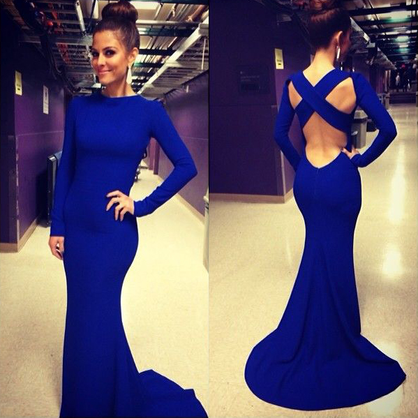 low back evening dress