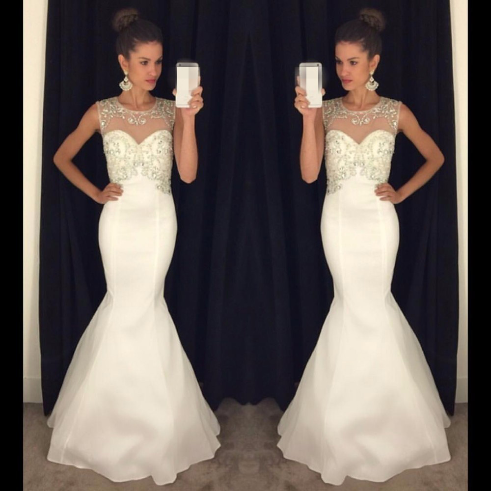 White Trumpet Dress