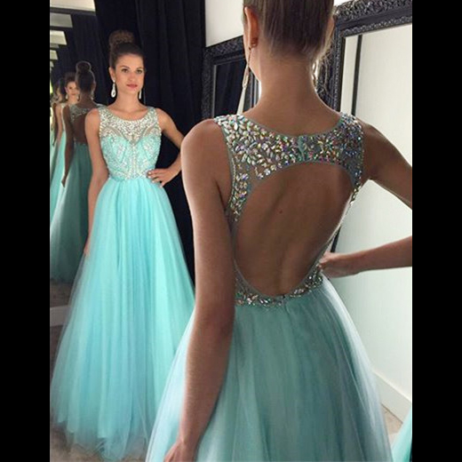 illusion prom dress
