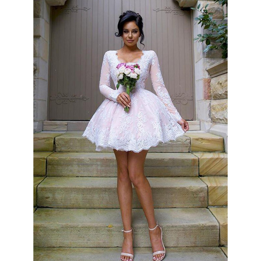 Short Lace Bridesmaid Dresses